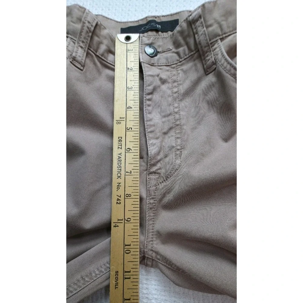 Joes Jeans Brixton Straight Narrow Beige Khaki Pants Mens 36 Stretch Cotton